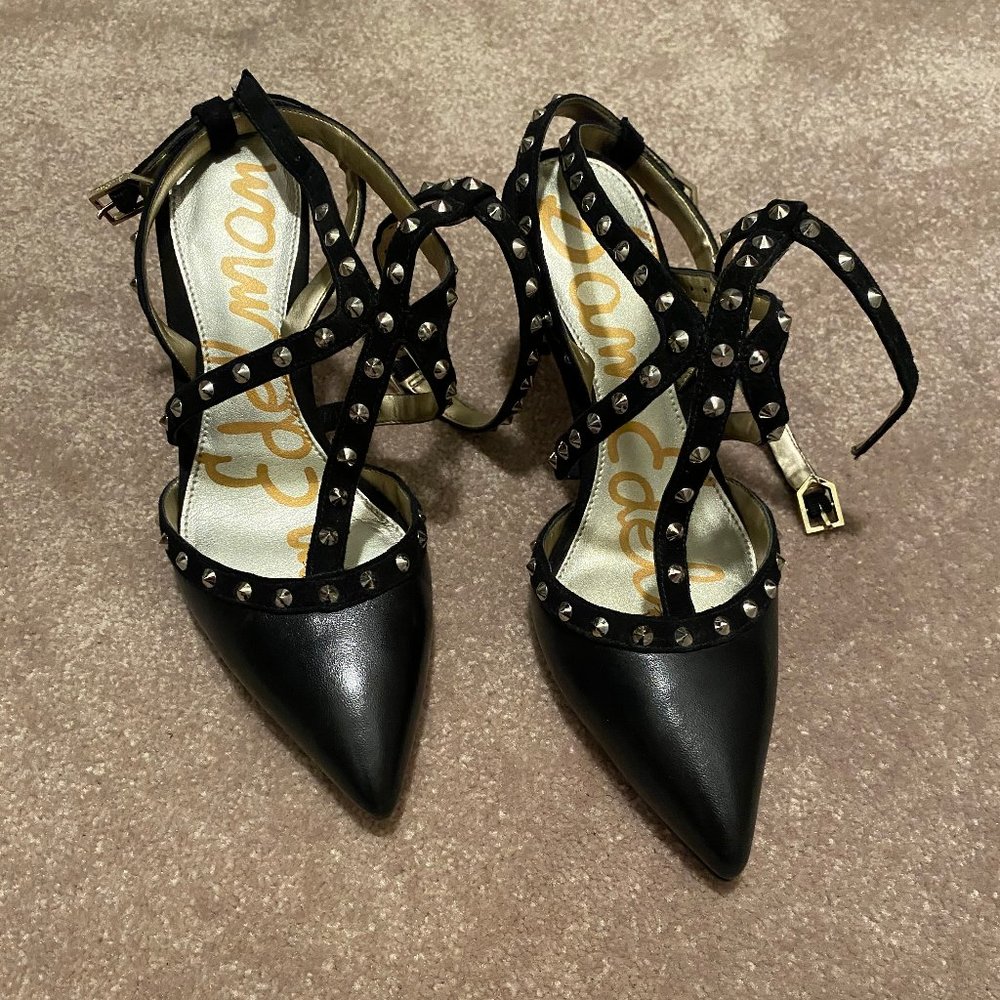 Sam Edelman Black Studded Heels